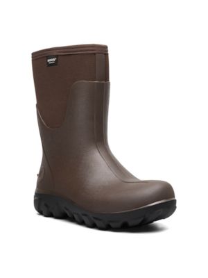 Bogs Men's Classic Seamless Mid Brown Waterproof Boot