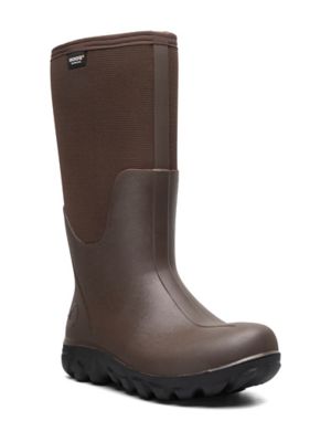 Bogs Men's Classic Seamless Tall Brown Waterproof Boot