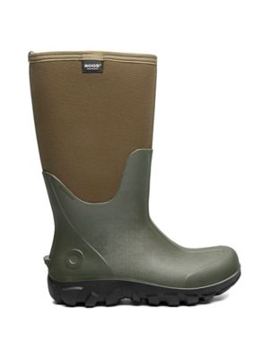 Image showing  Men's Classic Seamless Tall Dark Green Waterproof Boot