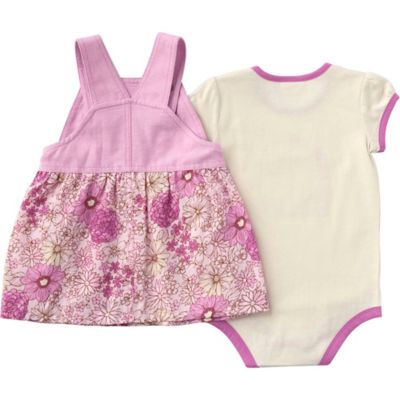 Image showing  Infant Short Sleeve Bodysuit and Chambrey Jumper Set