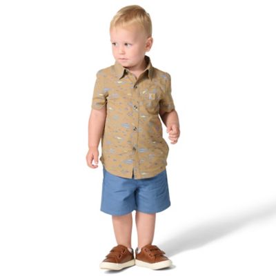 Carhartt Toddler Short Sleeve Print Shirt and Canvas Short Set