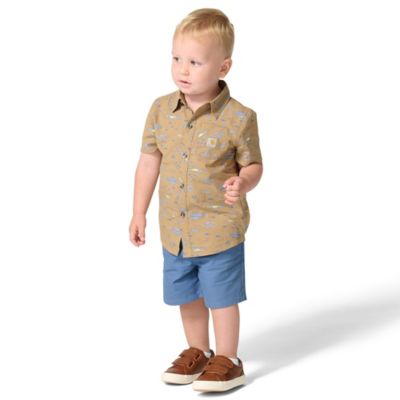 Image showing 1 th Carhartt Toddler Short Sleeve Print Shirt and Canvas Short Set