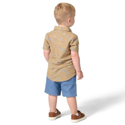Image showing 3 th Carhartt Toddler Short Sleeve Print Shirt and Canvas Short Set