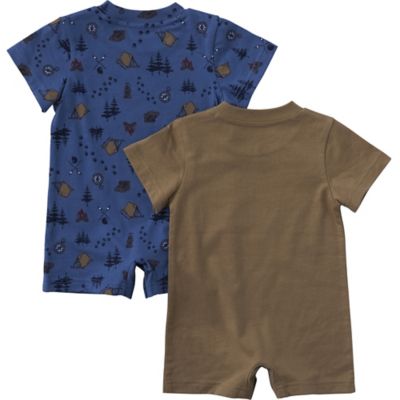 Image showing  Infant Boys' Short Sleeve 2 pc. Camping Romper Set