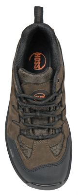 Image showing  Eric Lo Men's Brown Work Shoe, Soft Toe, Oblique Toe, Slip Resistant, EH Rated, Leather Upper