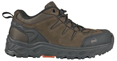 Image showing  Eric Lo Men's Brown Work Shoe, Soft Toe, Oblique Toe, Slip Resistant, EH Rated, Leather Upper