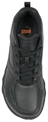 Image showing 2 th HOSS Boot Company Beta Men's Athletic Work Shoe, Black Soft Toe, Non Metallic, Slip Resistant, EH Safety