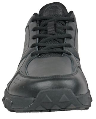 Image showing 3 th HOSS Boot Company Beta Men's Athletic Work Shoe, Black Soft Toe, Non Metallic, Slip Resistant, EH Safety