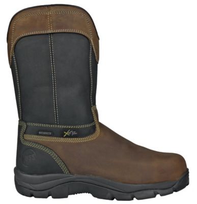 Image showing  Slag Men's Composite Toe Waterproof Pull-On Met Guard Work Boots EH Slip Resistant, 10.5 in.