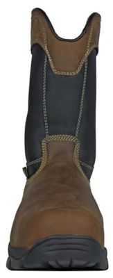 Image showing 3 th HOSS Boot Company Slag Men's Composite Toe Waterproof Pull-On Met Guard Work Boots EH Slip Resistant, 10.5 in.