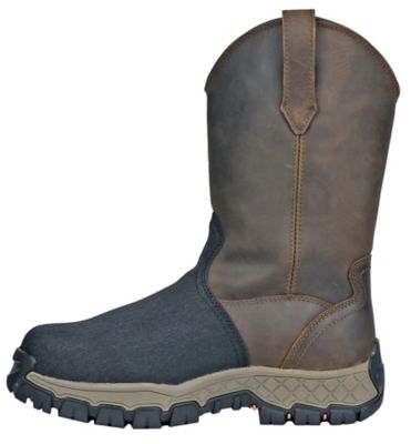 Image showing 6 th HOSS Boot Company Recon XRD-Met Men's Composite Toe Waterproof Western Pull-On Met Guard Work Boots EH Slip Resistant, 11 in.