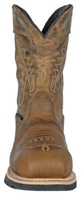 Image showing 3 th HOSS Boot Company Brisbee Men's Composite Toe Waterproof Distressed Western Pull-On Work Boots EH Slip Resistant, 11 in.