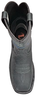 Image showing  Rushmore Men's Composite Toe Waterproof Western Pull-On Work Boots EH Slip Resistant, 11 in.