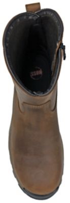 Image showing 2 th HOSS Boot Company Recon Men's Composite Toe Waterproof Side Zip Work Boots EH Slip Resistant, 8 in.