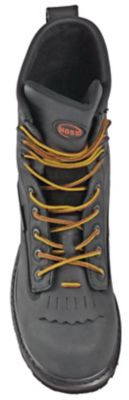 Image showing  Cross Cut Men's Composite Toe Waterproof Logger Kiltie Work Boots EH Slip Resistant, 8 in.