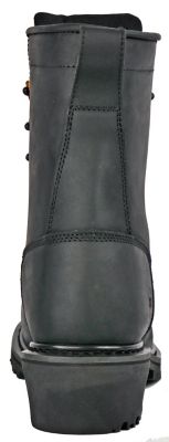 Image showing  Cross Cut Men's Composite Toe Waterproof Logger Kiltie Work Boots EH Slip Resistant, 8 in.