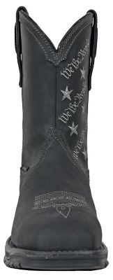 Image showing 3 th HOSS Boot Company We The People Men's Composite Toe Waterproof Western Pull-On Work Boots EH Slip Resistant, 11 in.