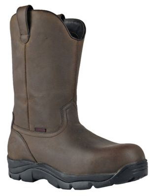 HOSS Boot Company Wildfire Men's Composite Toe Waterproof Wellington Work Boots EH Slip Resistant, 11 in.
