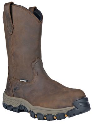 HOSS Boot Company Recon Men's Composite Toe Waterproof Wellington Work Boots EH Slip Resistant, 11 in.