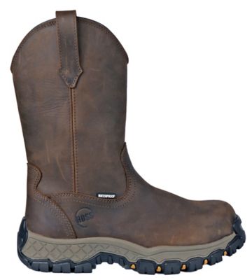 Image showing 4 th HOSS Boot Company Recon Men's Composite Toe Waterproof Wellington Work Boots EH Slip Resistant, 11 in.