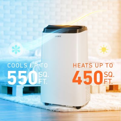 Image showing  8,150 BTU SACC/CEC Portable Air Conditioner with Heat, 12,000 BTU ASHRAE 128, White