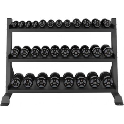 Image showing  Urethane Cardio Dumbbell 20 lb. - Gray (Pair)