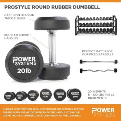 Image showing  Pro Style Round Dumbbell 30 lb. (Pair)