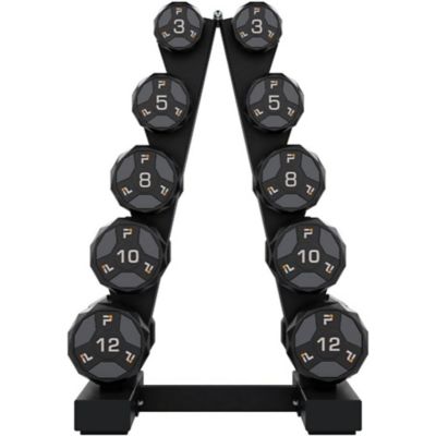 Image showing  Urethane Cardio Dumbbell 3 lb. - Gray (Pair)