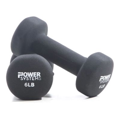 Image showing  Premium Neoprene Coated Dumbbell 6 lb. (Black) (Pair)