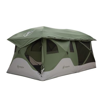Image showing  T4 Tandem Hub Tent, 4-8 Person, Alpine Green