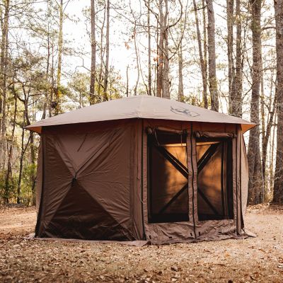 Image showing  G6 Cool Top 6-Sided Portable Gazebo, 8-Person & Table, Badlands Brown
