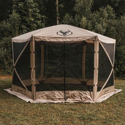 Image showing  G6 6-Sided Portable Gazebo, 8-Person & Table, Desert Sand