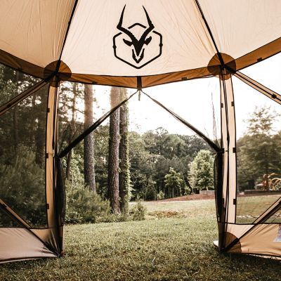 Image showing  G6 6-Sided Portable Gazebo, 8-Person & Table, Desert Sand