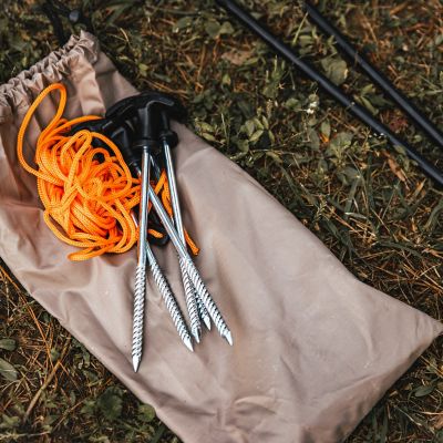 Image showing 5 th Gazelle G6 6-Sided Portable Gazebo, 8-Person & Table, Desert Sand