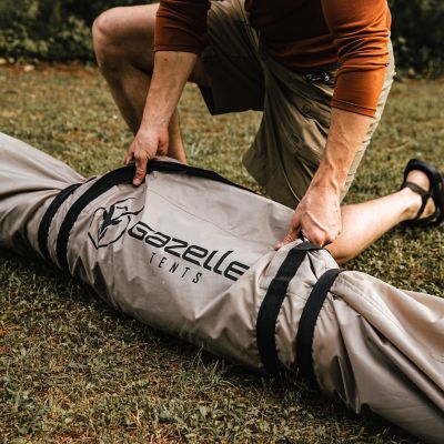 Image showing 6 th Gazelle G6 6-Sided Portable Gazebo, 8-Person & Table, Desert Sand