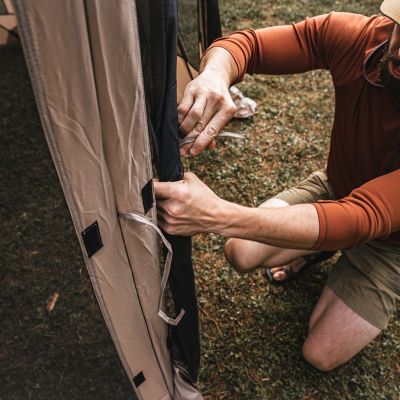 Image showing 7 th Gazelle G6 6-Sided Portable Gazebo, 8-Person & Table, Desert Sand