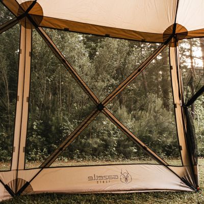 Image showing 8 th Gazelle G6 6-Sided Portable Gazebo, 8-Person & Table, Desert Sand