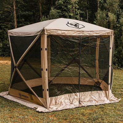Image showing  G5 5-Sided Portable Gazebo, 4-Person & Table, Desert Sand