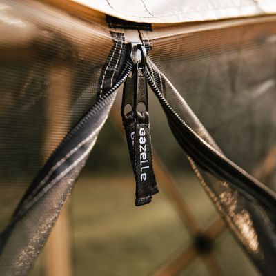 Image showing 7 th Gazelle G5 5-Sided Portable Gazebo, 4-Person & Table, Desert Sand