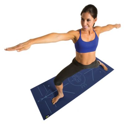 Image showing 5 th GoFit AlignMat Body-Alignment Yoga Mat (Blue)