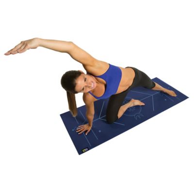 Image showing 8 th GoFit AlignMat Body-Alignment Yoga Mat (Blue)
