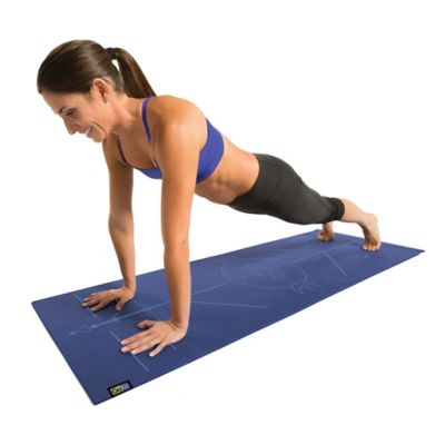 Image showing 9 th GoFit AlignMat Body-Alignment Yoga Mat (Blue)