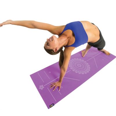 Image showing  AlignMat Body-Alignment Yoga Mat (Purple)