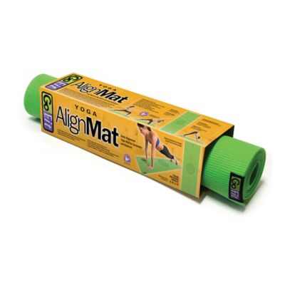 Image showing  AlignMat Body-Alignment Yoga Mat (Green)