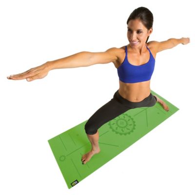 Image showing  AlignMat Body-Alignment Yoga Mat (Green)