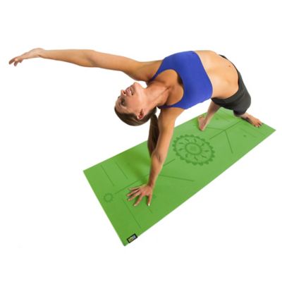 Image showing 5 th GoFit AlignMat Body-Alignment Yoga Mat (Green)
