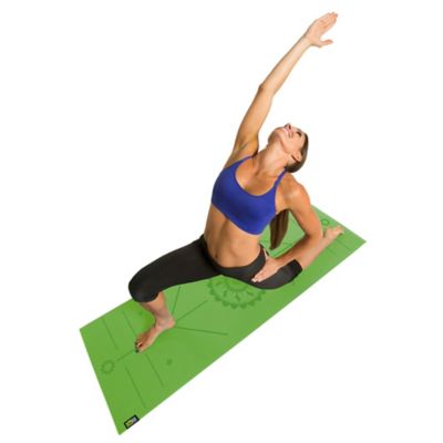 Image showing 6 th GoFit AlignMat Body-Alignment Yoga Mat (Green)
