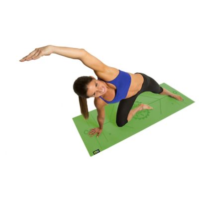 Image showing 7 th GoFit AlignMat Body-Alignment Yoga Mat (Green)
