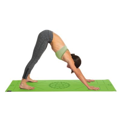 Image showing 9 th GoFit AlignMat Body-Alignment Yoga Mat (Green)