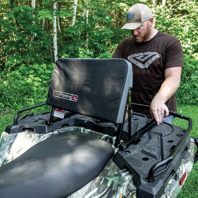 Image showing  Universal Mount ATV Backrest, Heavy-Duty Steel Seat Frame